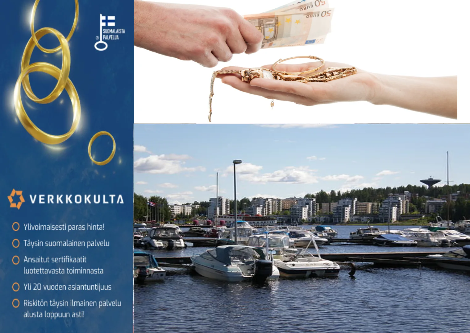 Kulta rahaksi Jyvaskylassa parhaalla hinnalla.